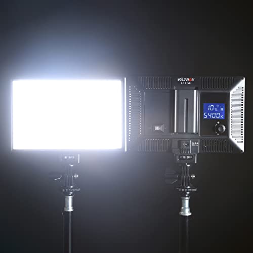 VILTROX L116T CRI95+ Super Slim Dimmable LED Light Panel ,Bi-Color 3300K-5600K LED Video Light with LCD Control / Light Mount (NO Battery/ No ac Adapter)