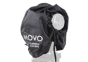 movo crc11 camera rain coat rain cover for dslr cameras and mirrorless cameras and lens (junior size: 11″ x 14.5″)