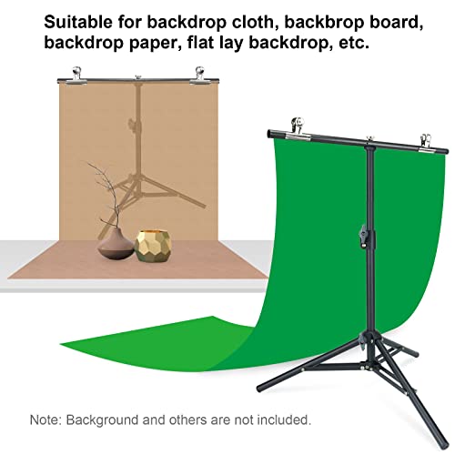 LINCO Lincostore Photography PVC Backdrop Background Small Support Stand System Metal 2.2ft Wide 2.6ft High