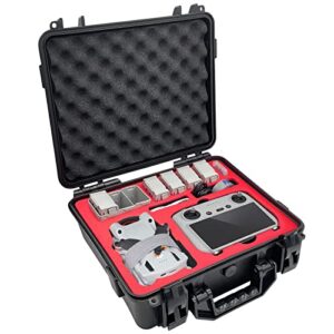 fpvtosky mini 3 pro hard case for dji mini 3 / mini 3 pro, waterproof carrying case for mavic mini 3 pro, outdoor travel portable case for dji mini 3 / mini 3 pro with dji rc controller accessories