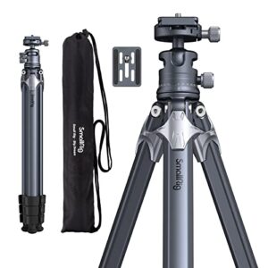 smallrig lightweight travel tripod ap-01 with compact structure, 360° ball head, quick release plate, travel bag, load up to 33 lbs/15 kg, for canon for nikon for sony for dslr-3987