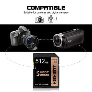 512GB Memory Card Camera SD Card Class 10,High Speed Memory Cards 512GB SD Cards for Digital Camera Vloggers,Filmmakers,Photographers 512GB