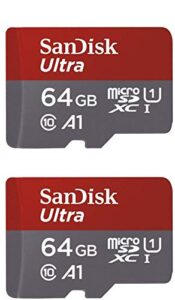 sandisk 64gb x2 (128gb) microsdxc ultra uhs-1 memory card
