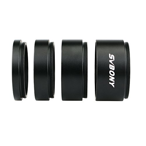 SVBONY Extension Tube M42x0.75 on Both Sides Length T2 Extension Tube Kit Length 5mm 10mm 15mm 20mm