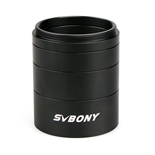 SVBONY Extension Tube M42x0.75 on Both Sides Length T2 Extension Tube Kit Length 5mm 10mm 15mm 20mm