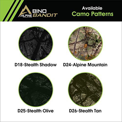 Alpine Innovations Men's Bino Bandit Binocular Cover, Stealth Shadow, One Size