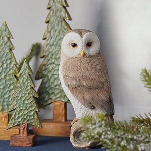 LC LCdecohome Owl Outdoor Statues Garden Yard - Decoration Home Decor Indoor Desk Tabletop Collectible Figurines Ancient Retro Collection 11" x4.5" x5 Inch