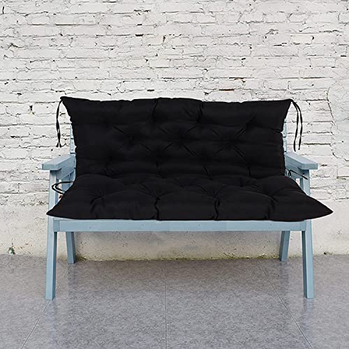 Garden Bench Swing Replacement Backrest Comfortable Seat Pad Cover, 2-3 Seater Outdoor Indoor Extra Thick Seat Cushion, Non-slip Mat Comfort Bench Mattress for Furniture Recliners Patio Chairs