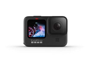 gopro hero9 black – waterproof action camera with front lcd and touch rear screens, 5k ultra hd video, 20mp photos, 1080p live streaming, webcam, stabilization