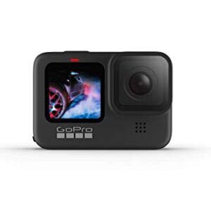 GoPro HERO9 Black - Waterproof Action Camera with Front LCD and Touch Rear Screens, 5K Ultra HD Video, 20MP Photos, 1080p Live Streaming, Webcam, Stabilization