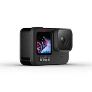 GoPro HERO9 Black - Waterproof Action Camera with Front LCD and Touch Rear Screens, 5K Ultra HD Video, 20MP Photos, 1080p Live Streaming, Webcam, Stabilization