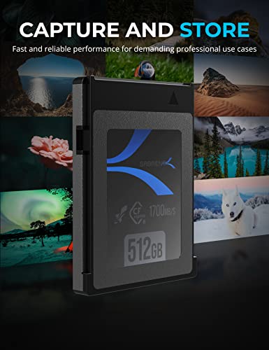 SABRENT Rocket CFX 512GB CFexpress Type B Memory Card 2 Pack, R1700MB/s W1500MB/s (CF-XTBT-512X2)