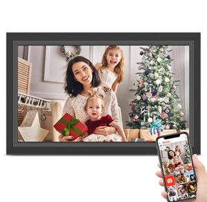 yunqideer frameo digital picture frame- 15.6inch digital photo frame with 1920 * 1080 ips touch screen hd disply,built-in 32gb storage,wall-mounted,digital frame share photos and videos via free app