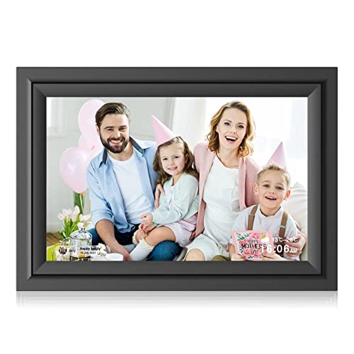 SAMMIX Digital Picture Frame 10.1 Inch WiFi Digital Photo Frame, IPS HD Touch Screen Smart Cloud Photo Frame with 16GB Storage, Slideshow, Auto-Rotate, Easy Setup to Share Photos and Video via APP