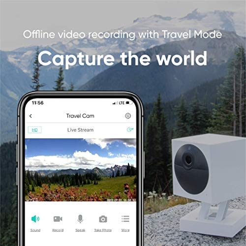 WYZE Cam Outdoor Add-on Camera, 1080p HD Indoor/Outdoor Wire-Free Smart Home Camera with Night Vision, 2-Way Audio, Works with Alexa & Google Assistant (base station required)