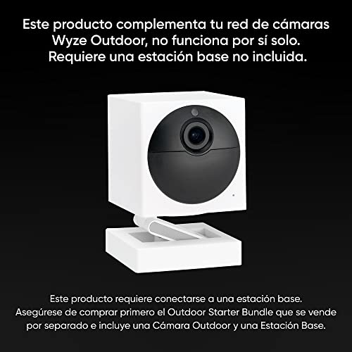 WYZE Cam Outdoor Add-on Camera, 1080p HD Indoor/Outdoor Wire-Free Smart Home Camera with Night Vision, 2-Way Audio, Works with Alexa & Google Assistant (base station required)