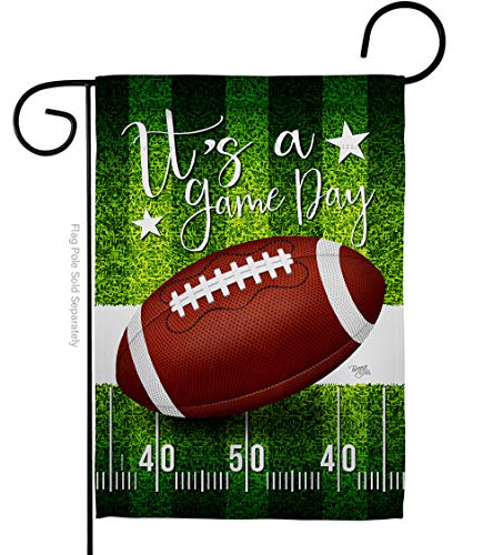 Super Bowl Decorations Football Banner NFL Game Day Flag Tapestry Sports Fans Home Decor American Gifts Team Bar Party Garden Patio Porch Small Outdoor Yard Signs Made In USA