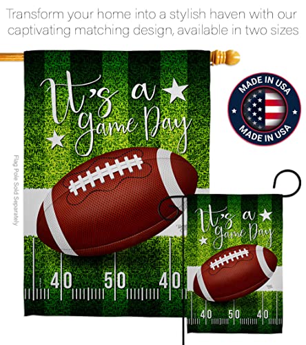 Super Bowl Decorations Football Banner NFL Game Day Flag Tapestry Sports Fans Home Decor American Gifts Team Bar Party Garden Patio Porch Small Outdoor Yard Signs Made In USA