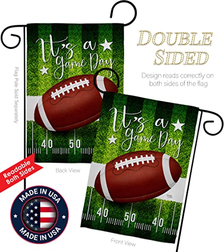 Super Bowl Decorations Football Banner NFL Game Day Flag Tapestry Sports Fans Home Decor American Gifts Team Bar Party Garden Patio Porch Small Outdoor Yard Signs Made In USA