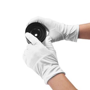 matin microfiber gloves dust fingerprint proof (white) for lens optics jewelry