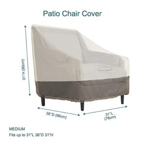 PHI VILLA Patio Loveseat Bench Covers & Deep Seating Chair Cover, Outdoor Patio Furniture Cover Set for Patio Lawn Garden