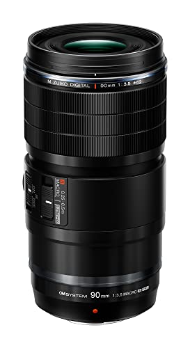 OM System M.Zuiko Digital ED 90mm F3.5 Macro is PRO for Micro Four Thirds System Camera, Weather Sealed Design, MF Clutch, Fluorine Coating, Compatible with Teleconverter