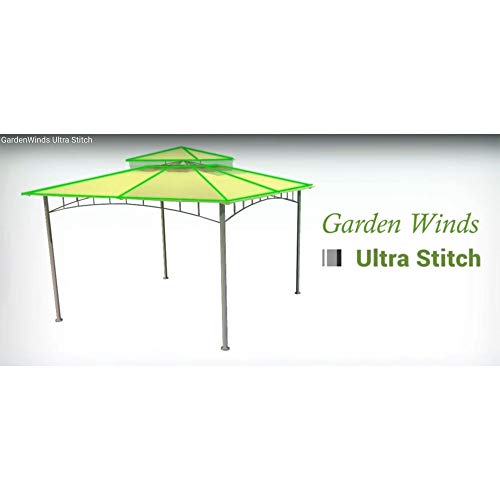 Garden Winds Replacement Canopy for Home Depot's Arrow Gazebo - Standard 350 - Stripe Stone