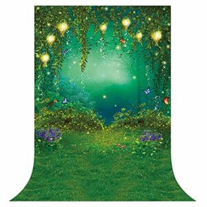 funnytree 5x7ft enchanted forest backdrop fairy tale wonderland butterfly woodland background wedding baby shower birthday party supplies banner cake smash decor studio portrait prop photobooth favors