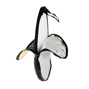 phototrust 5 in1 pocket reflector-super portable tiny reflector 12″/30cm collapsible multi-disc photography light reflector diffuser-silver/gold/black/white/translucent for studio/macro photography