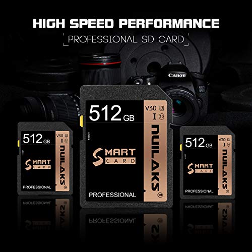 512GB SD Card High Speed Security Digital Cards Memory Card for Cameres,Vlogger&Videographer,Filmmakers,Photographer(512GB)