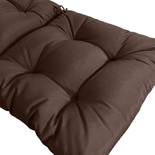 QILLOWAY Indoor/Outdoor High Back Chair Cushion,Spring/Summer Seasonal Replacement Cushions.(Coffee)