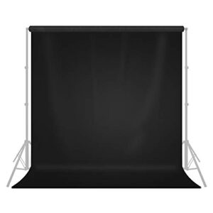 limostudio 9′ x 13′ / 108″ x 156″ photo studio pure black fabricated backdrop background screen for photo video photography studio, video and television, agg1854