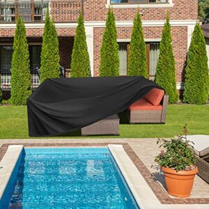 Kovshuiwe Patio Furniture Covers, Waterproof for Table and Chair Covers Rectangular Patio Table Cover 420D Oxford Fabric Patio Set Table Cover, Windproof, Anti-UV (95'' x 64'' x 39'')