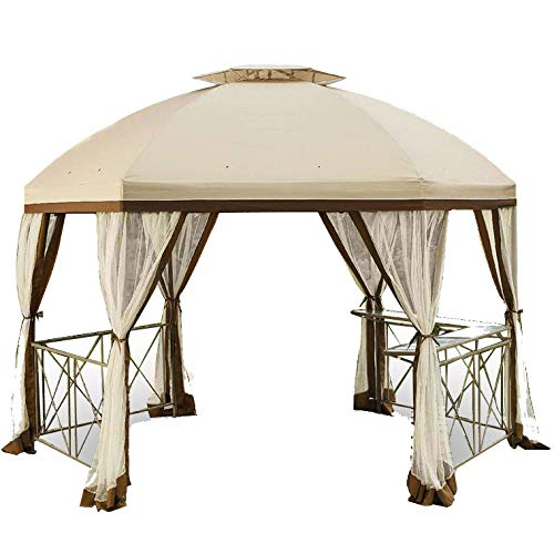 Garden Winds Long Beach Gazebo Replacement Canopy Top Cover - RipLock 350