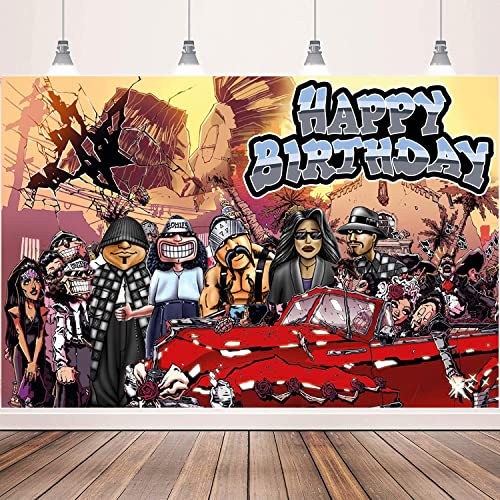 Homies Happy Birthday Backdrop, Cholo Themed Birthday Party Decorations Party Supplies Happy Birthday Banner Photography Background