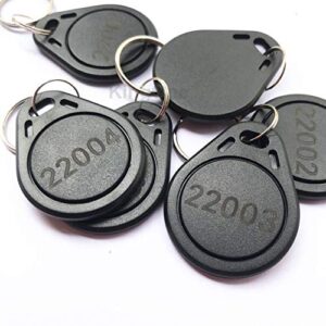 100pcs 26 bit Keyfobs Proximity Fob Works with Prox Key ISOProx 1346 1386 1326 H10301 Format Readers. Works with The vast Majority of Access Control Systems (Black)