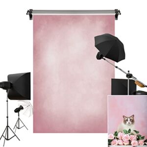 kate 5x7ft/1.5×2.2m pink backdrops abstract sweet girls pink seamless portrait background photo studio props