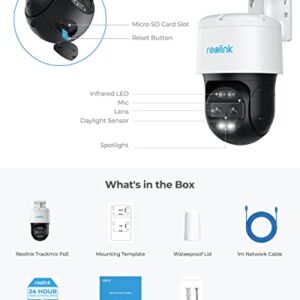 REOLINK 4K PTZ Security Camera System, IP PoE 360 Camera with Dual-Lens, Auto 6X Hybrid Zoomed Tracking, 355 Pan & 90 Tilt, Outdoor Surveillance, 2022 New Released, AI Detection, Trackmix PoE