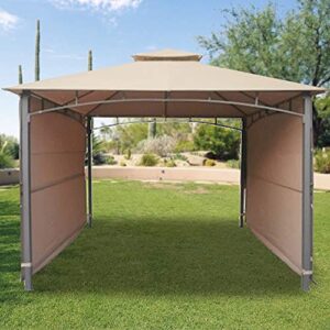 garden winds replacement canopy top cover for the double awning gazebo – riplock 350