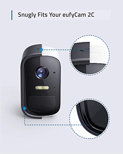 eufy security eufyCam 2C Skin (2-Pack), Protective Silicone Casing for eufyCam 2C & 2C Pro, Easy to Install, Protection Against UV Rays and Rain