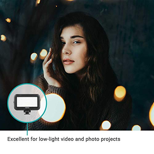 Movo LED-30 Mini LED Light Panel with Adjustable Brightness and Rechargeable Battery - Portable Light Perfect for Photography, Videos, and More