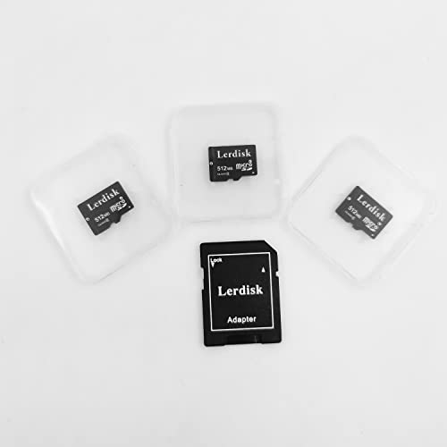 Lerdisk Factory Wholesale 3-Pack Micro SD Card 512MB Class 4 in Bulk Small Capacity 3-Year Warranty Produced by 3C Group Authorized Licencee Special for Small Files Storage or Company Use