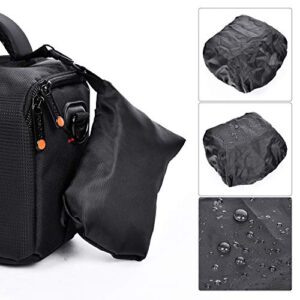 FOSOTO Waterproof Anti-shock Camera Case Bag Compatible for Canon Powershot SX540 SX530 SX60 SX420 HS M5,Nikon Coolpix L340 B500 B700 L330 L840 P610,Panasonic LUMIX FZ80 GX85,Sony a6000 Digital Camera