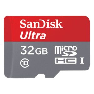 sandisk ultra 32gb uhs-i/class 10 micro sdhc memory card with adapter – sdsdquan-032g-g4a