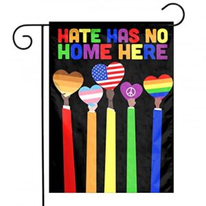 pride garden flag rainbow lgbt gay pride flag double sided flags 12 x 18 inch for lgbtq outdoor decoration