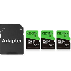 kexin 3 pack 32gb micro sd card memory card microsdhc uhs-i memory cards class 10 high speed card, c10, u1, 32 gb 3 pack