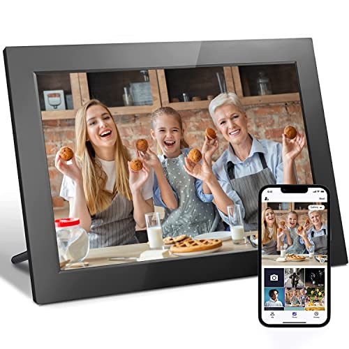 Bgift Digital Picture Frame, 10.1 Inch WiFi Digital Photo Frame with 16GB Storage and SD Memory Card Slot, Unlimited Account Connection, 1920 * 1200 IPS HD Touch Screen - Gift Guide for Mother's Day