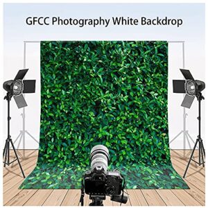 Holiyjog 7x5FT Green Leaves Photography Backdrops Microfiber Nature Backdrop Birthday Background for Birthday Party Seamless Photo Booth Prop Backdrop Gift (7x5FT,01)