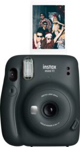 fujifilm instax mini 11 instant camera, charcoal grey, 16654786