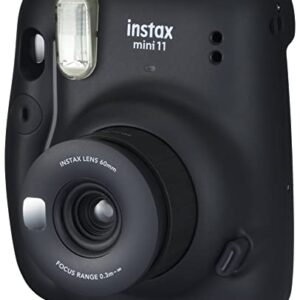 Fujifilm Instax Mini 11 Instant Camera, Charcoal Grey, 16654786